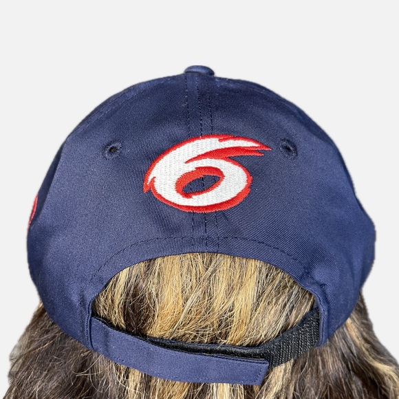 Vintage 90's Valvoline Racing Mark Martin #6 Roush Racing Nascar Strap Back Cap - Picture 2 of 6